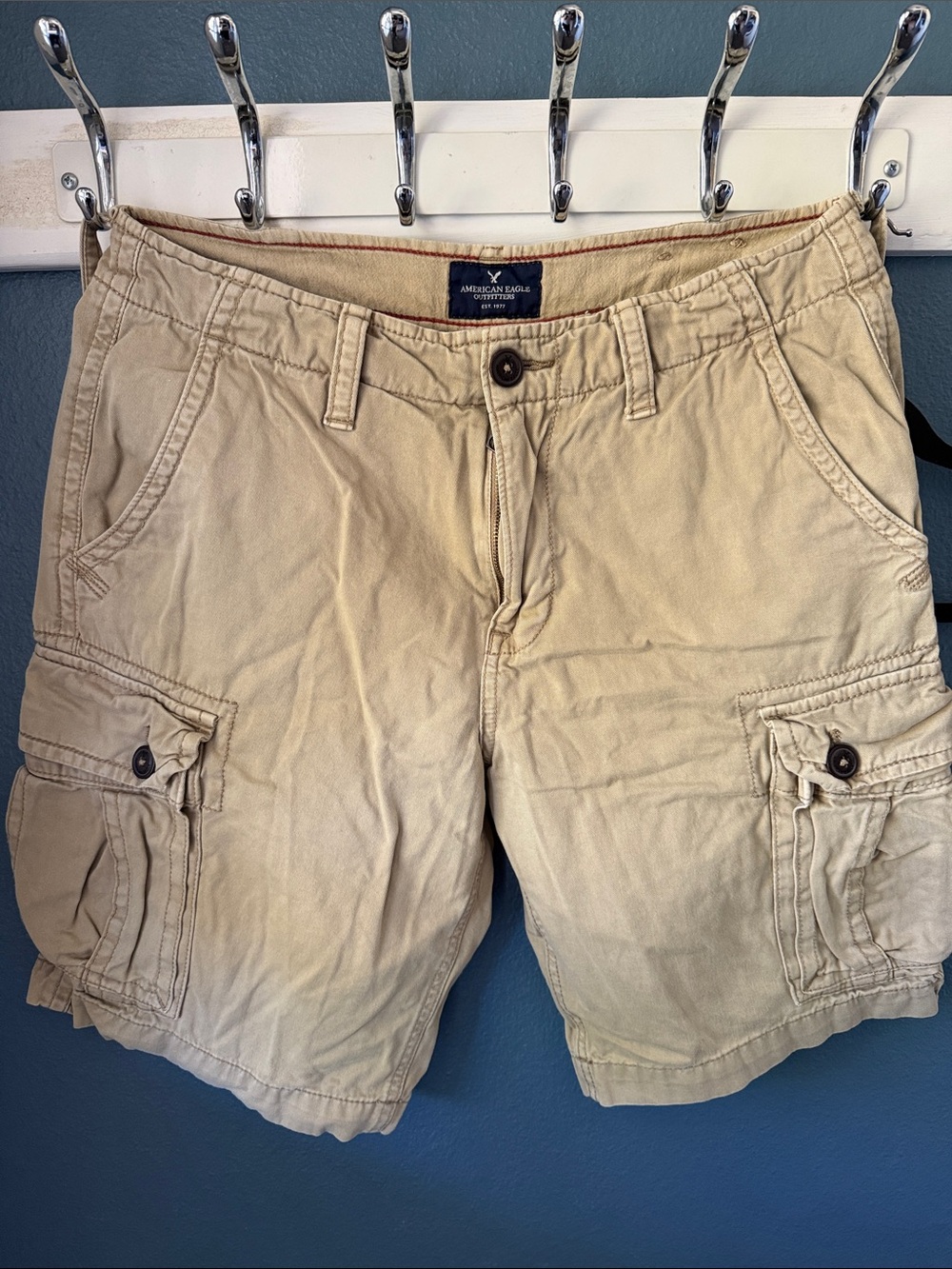 American Eagle Outfitters Khaki Cargo Shorts